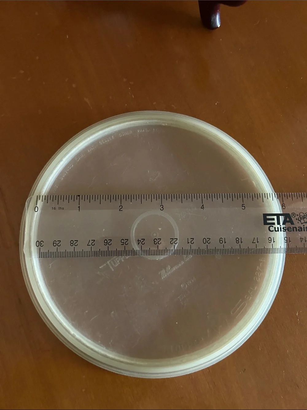 Vintage Tupperware Transparent Round Storage Lid